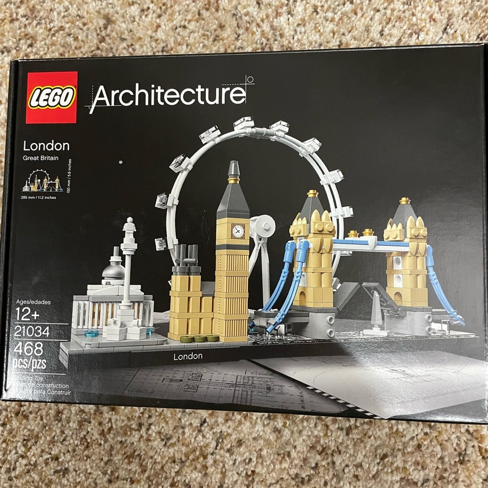 LEGO Architecture London Set - Blue and Gold. New. Never opened